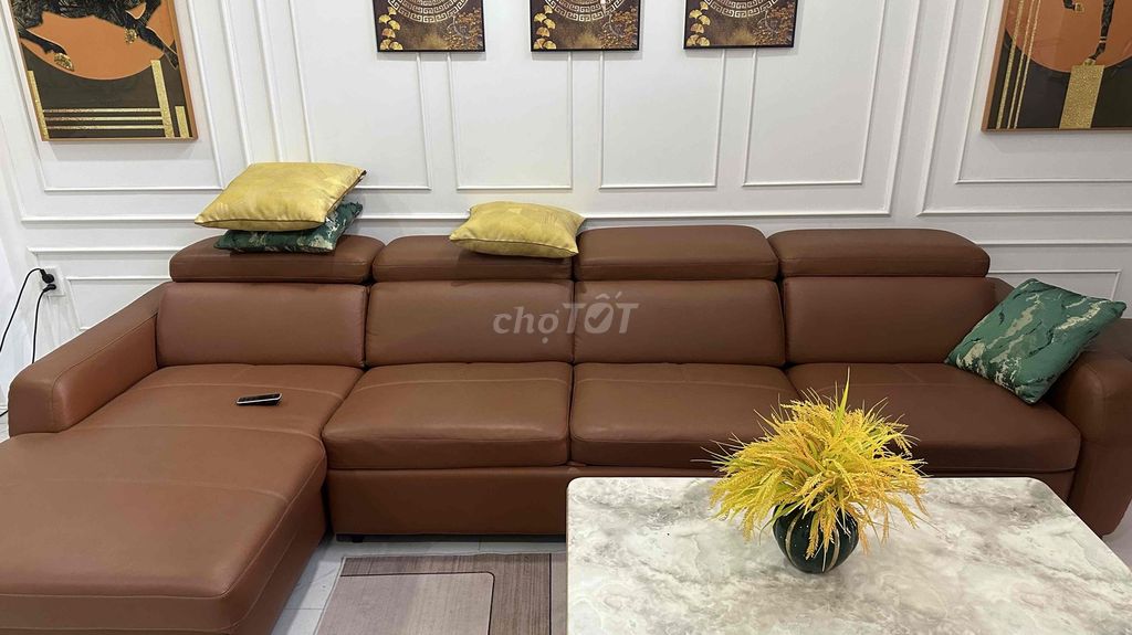 Ghế sofa da góc chữ L. Mua bán Bàn ghế tại Quận Gò Vấp Tp Hồ Chí Minh được đăng bởi Nguyễn Thanh Ngân hình 1