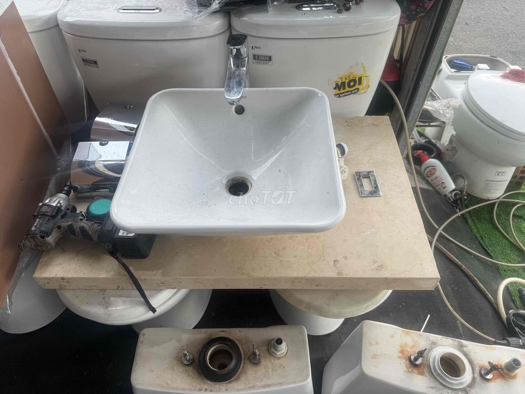 combo lavabo DURAVIT vòi Hansgrohe nk đức 🚰🚰🚰. Mua bán Thiết bị vệ sinh, nhà tắm tại Quận Tân Bình Tp Hồ Chí Minh được đăng bởi Đồ Cũ Giá Tốt  hình 1