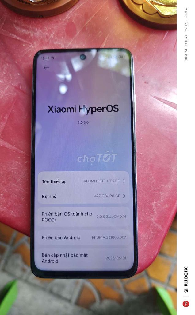 Xiaomi Redmi Note 11T Pro 128GB Xám. Mua bán Điện thoại tại Quận Ninh Kiều Cần Thơ được đăng bởi Lê hình 1