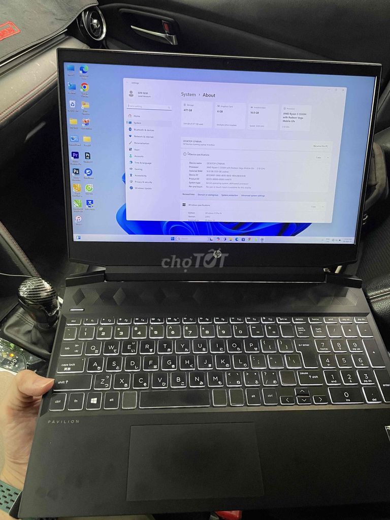 HP Pavilion Gaming Ryzen 5 16GB/477GB SSD GTX 1650. Mua bán Laptop tại Quận Hà Đông Hà Nội được đăng bởi Blueez hình 1