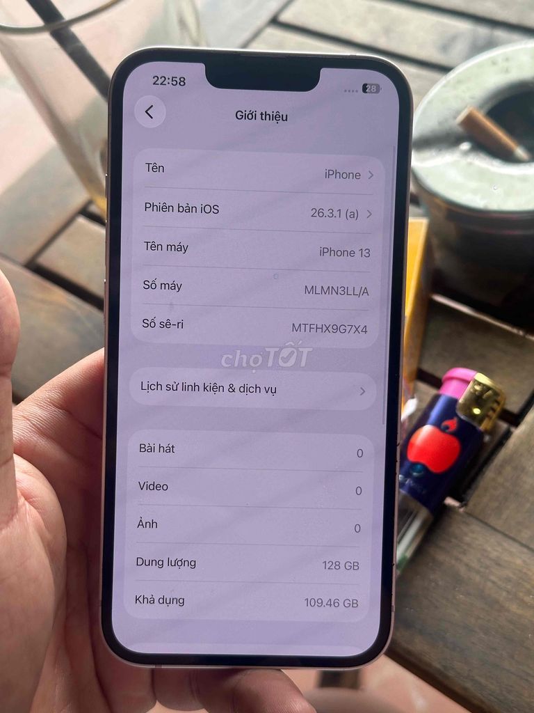 iPhone 13 128GB Hồng Quốc tế Đã sử dụng. Mua bán Điện thoại tại Thành phố Thuận An Bình Dương được đăng bởi Trung Apple Ko bán góp hình 1