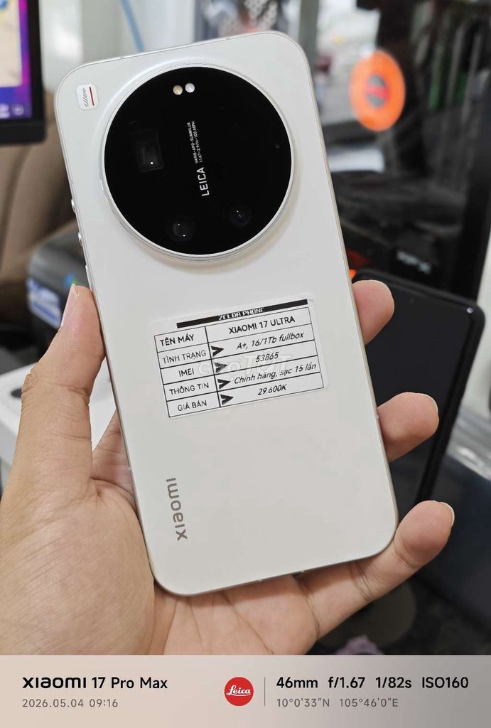 Xiaomi 17 Ultra 16GB/1TB CH CELLPHONES BH Dài. Mua bán Điện thoại tại Quận Ninh Kiều Cần Thơ được đăng bởi Zelda Phone hình 1