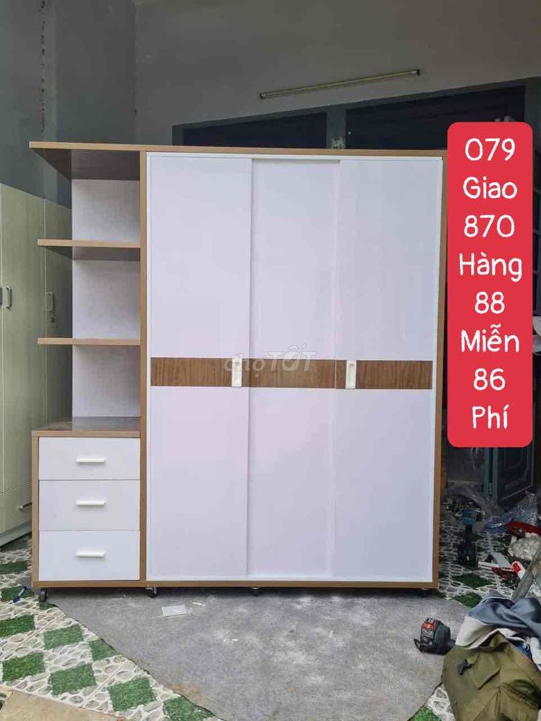 Tủ 1m8 x 1m6 sâu 45cm liền kệ #tủ nhựaaa