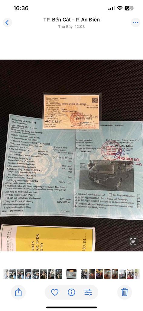 Toyota Yaris 2011 1.5 AT - 115000 km cọp. Mua bán Ô tô tại Thị xã Bến Cát Bình Dương được đăng bởi son hình 19