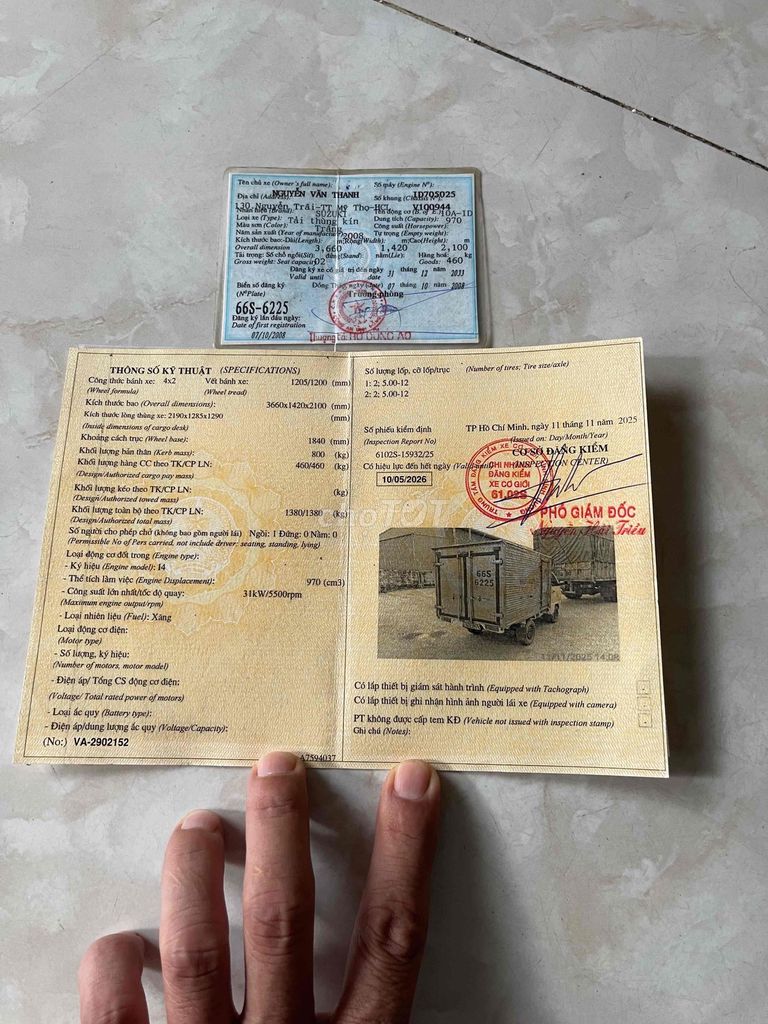 Bán xe Suzuki 500kg thùng kín đời 2008. Mua bán Ô tô tại Thành phố Dĩ An Bình Dương được đăng bởi Trần lâm hình 12