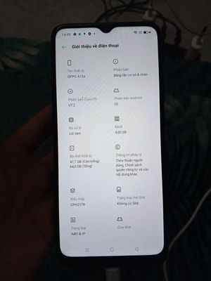 Oppo A15s 64GB Đen Like New