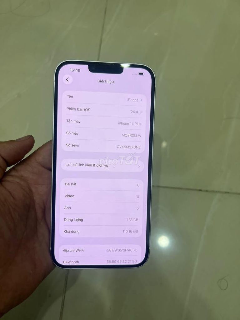 Apple iPhone 14 Plus 128GB Trắng 100%. Mua bán Điện thoại tại Quận 1 Tp Hồ Chí Minh được đăng bởi Hội Đồ Điện Tử hình 1
