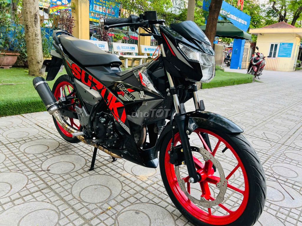 RAIDER 150 ĐỎ ĐEN NGUYÊN BẢN  MÁY ZIN CHẤT. Mua bán Xe máy tại Quận Cầu Giấy Hà Nội được đăng bởi TRÍ KIÊN hình 3