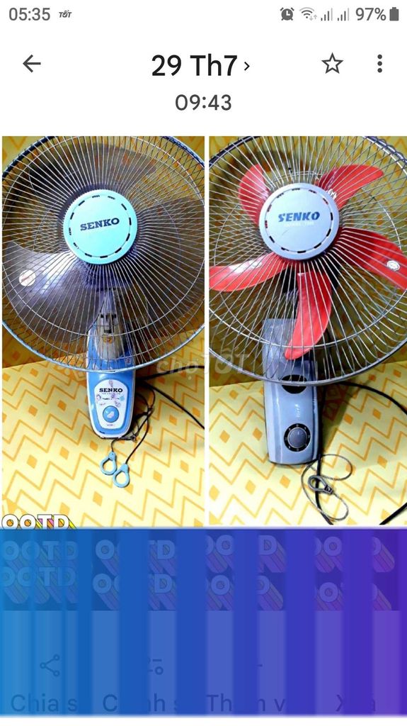 nghỉ quán thanh lý quạt Senko 2 dây mới đẹp. Mua bán Quạt tại Quận Tân Bình Tp Hồ Chí Minh được đăng bởi Phạm hùng hình 1