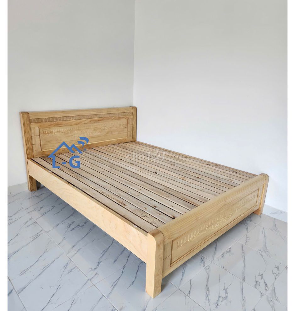 Giường Gỗ Sồi –Giường gỗ Chắc Chắn, Không Rung Lắc. Mua bán Giường, chăn ga gối nệm tại Quận Bình Thạnh Tp Hồ Chí Minh được đăng bởi GIƯỜNG SẮT SƠN LÂM hình 1