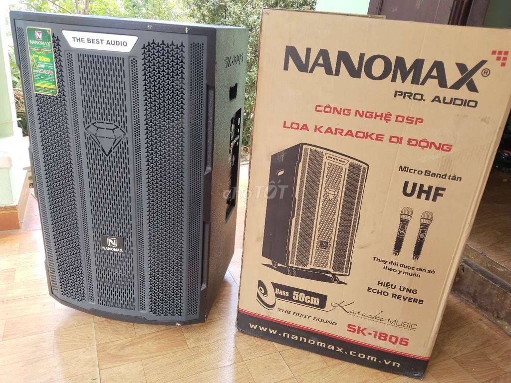 Loa kéo NANOMAX SK-1806 bass 50cm Đen. Mua bán Tivi, Âm thanh tại Quận Cẩm Lệ Đà Nẵng được đăng bởi Út Nl hình 1
