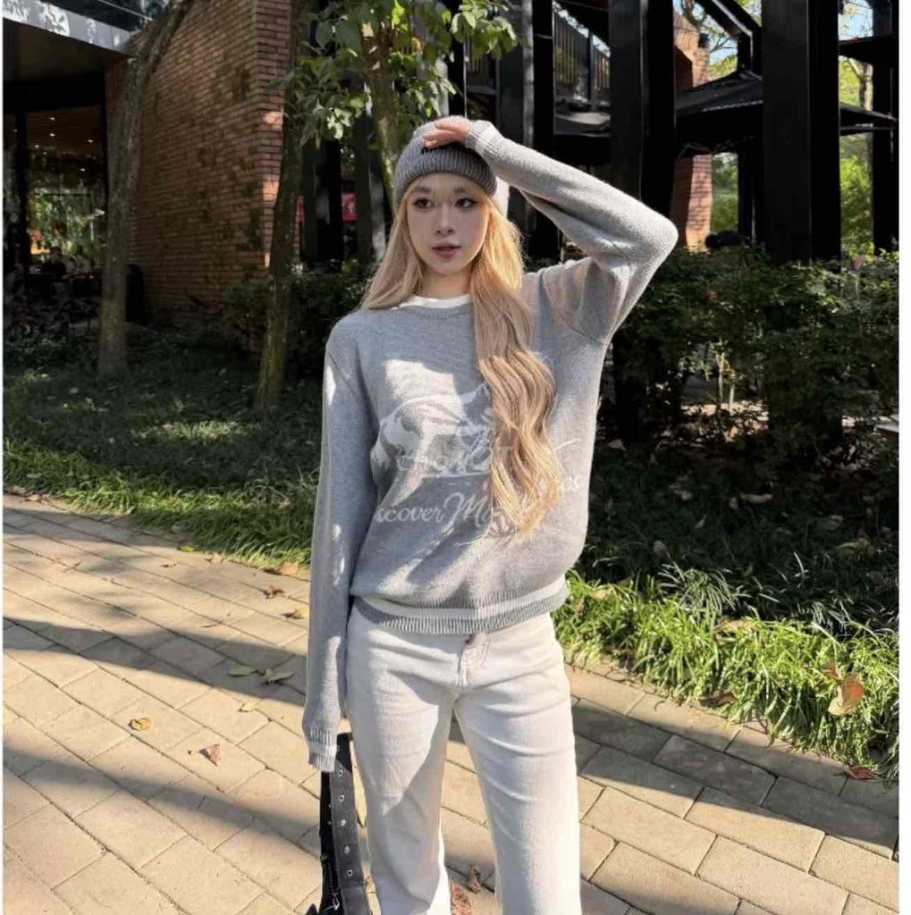 Áo sweater nữ HTIQUE len dệt kim size M. Mua bán Quần áo tại Quận 10 Tp Hồ Chí Minh được đăng bởi Trần N hình 1