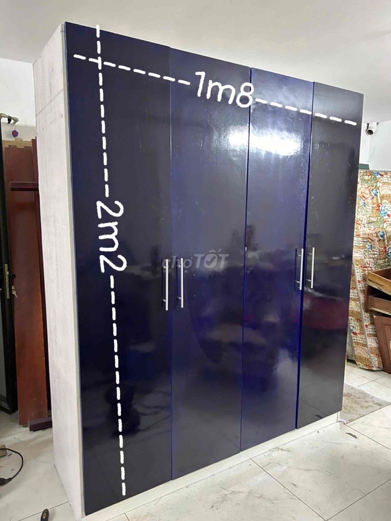Tủ quần áo 4 cánh đẹp
