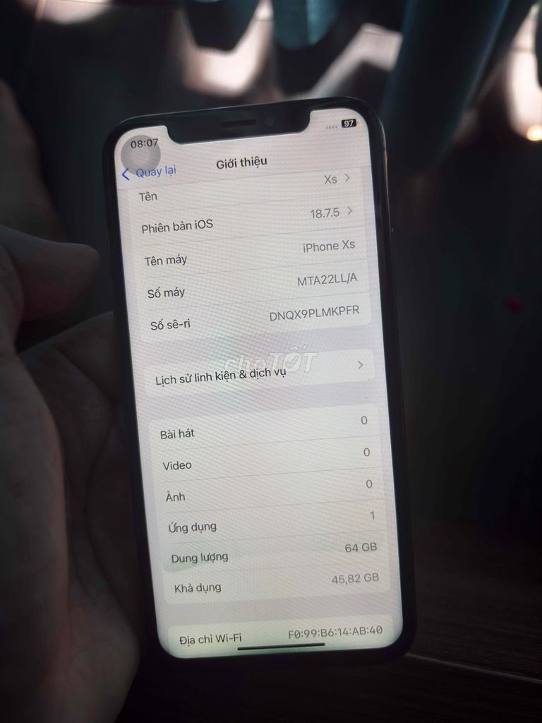 iPhone XS 64GB Vàng Đã sử dụng. Mua bán Điện thoại tại Quận Hà Đông Hà Nội được đăng bởi Minh Đức hình 1