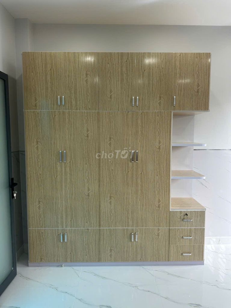 Tủ quần áo Gỗ công nghiệp Vàng vân gỗ 4 cánh 1 kệ. Mua bán Tủ, kệ gia đình tại Quận 12 Tp Hồ Chí Minh được đăng bởi Phương hoa hình 1