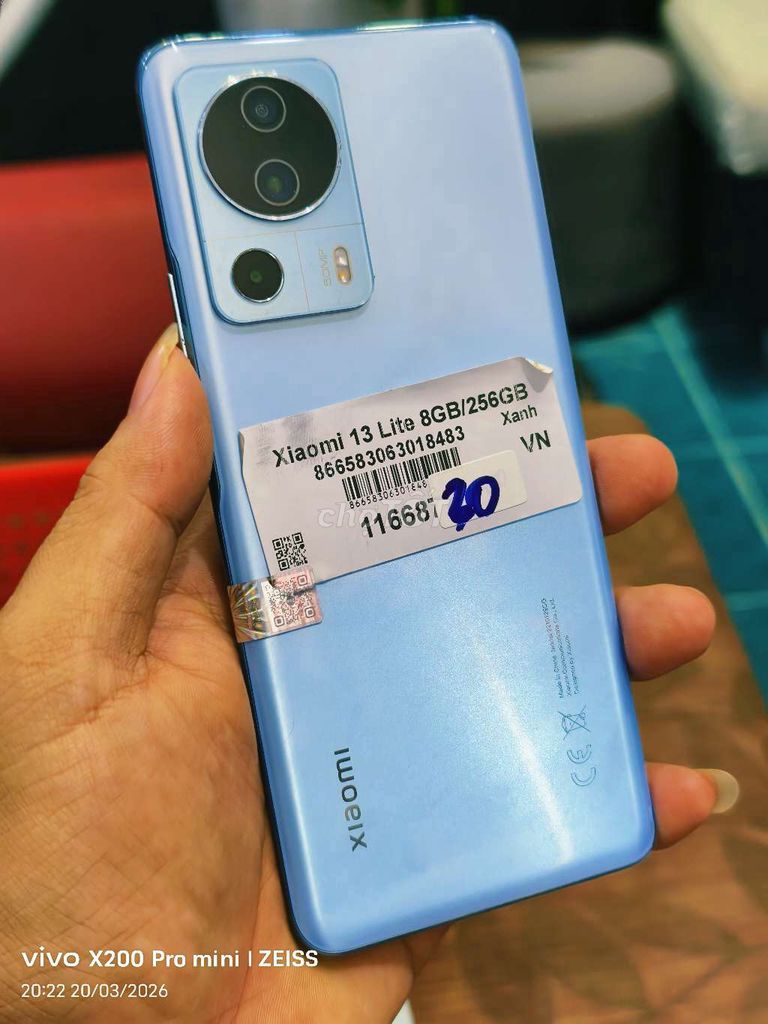 Xiaomi 13 Lite 256GB zin đẹp full. Mua bán Điện thoại tại Quận Tân Bình Tp Hồ Chí Minh được đăng bởi Táo Bán Lổ hình 1