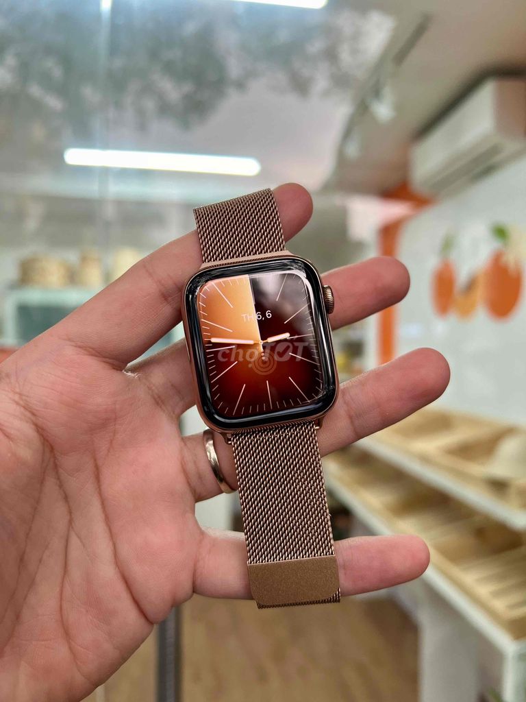 🍎 Apple Watch Series 4 44mm Thép Gold Đẹp 99%