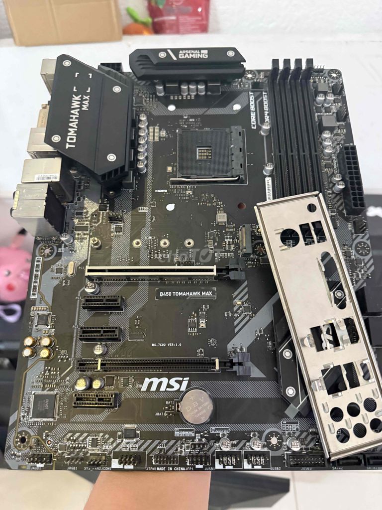 Bo mạch chủ MSI B450 Tomahawk Max. Mua bán Linh kiện (RAM, Card...) tại Quận Cẩm Lệ Đà Nẵng được đăng bởi ChiChi hình 1