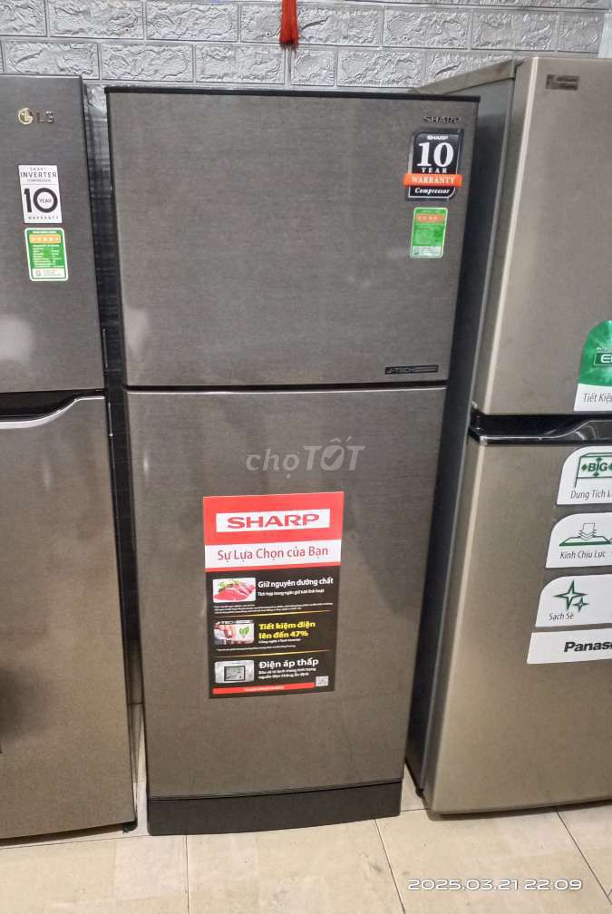 Shap 196L INVERTER nguyên zin có BH bao ship TPHCM