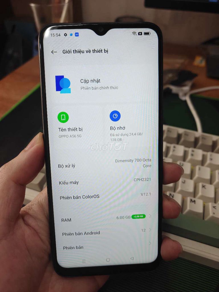 Oppo A56 5G 6GB/128GB Đen. Mua bán Điện thoại tại Quận Thanh Xuân Hà Nội được đăng bởi cửa hàng điện thoại giá rẻ hình 1