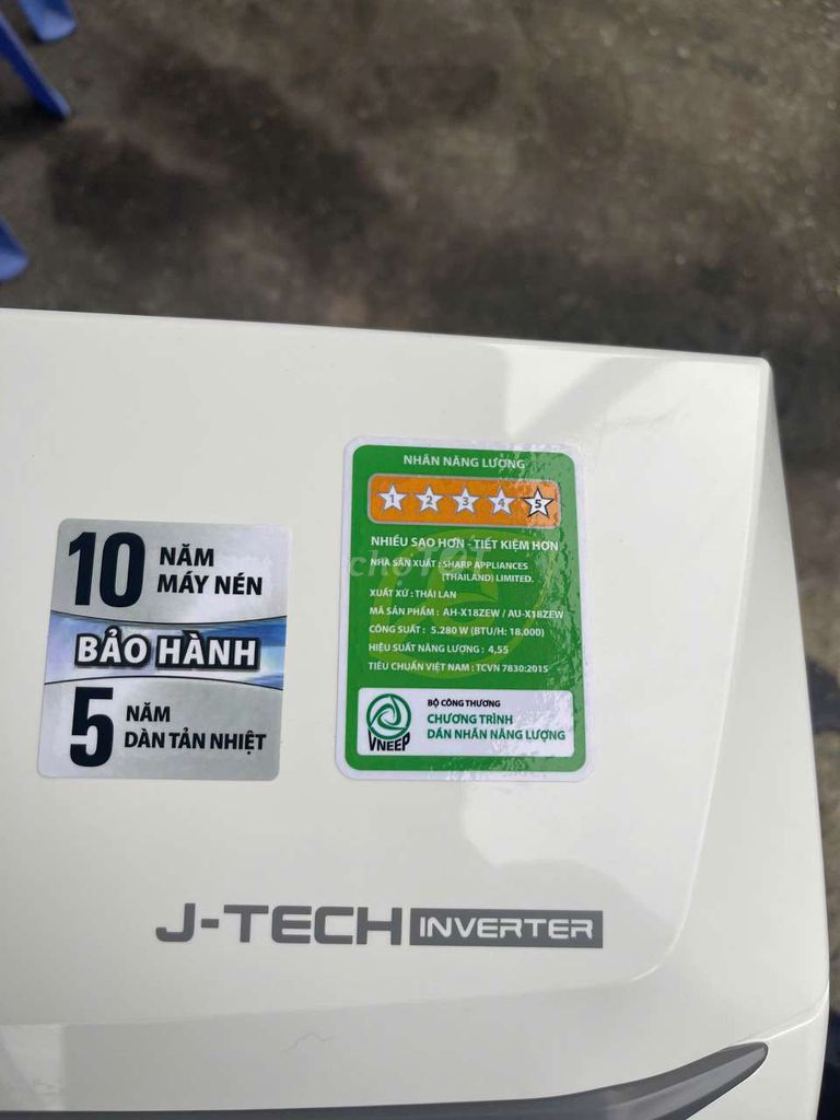 Máy Lạnh Sharp 2 ngựa inverter