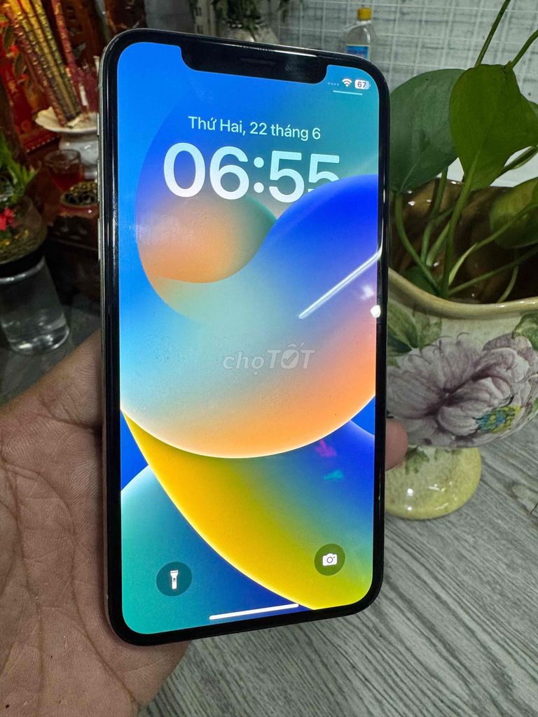 Apple iPhone X 64GB Trắng Đã sử dụng. Mua bán Điện thoại tại Thành phố Dĩ An Bình Dương được đăng bởi Hà Huy Lý hình 1