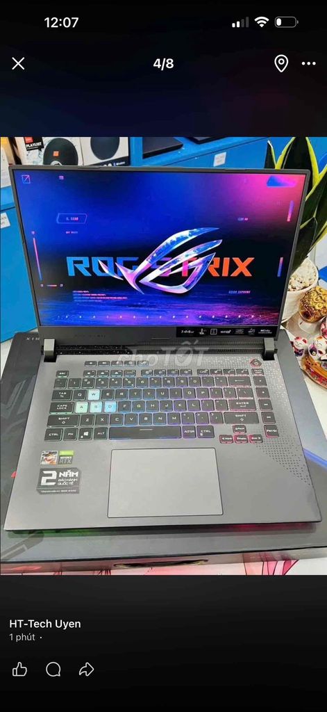 ASUS ROG Strix G15 G513RC Ryzen 7-6800H 16GB/512GB. Mua bán Laptop tại Thành phố Biên Hòa Đồng Nai được đăng bởi Uyên Phạm hình 1