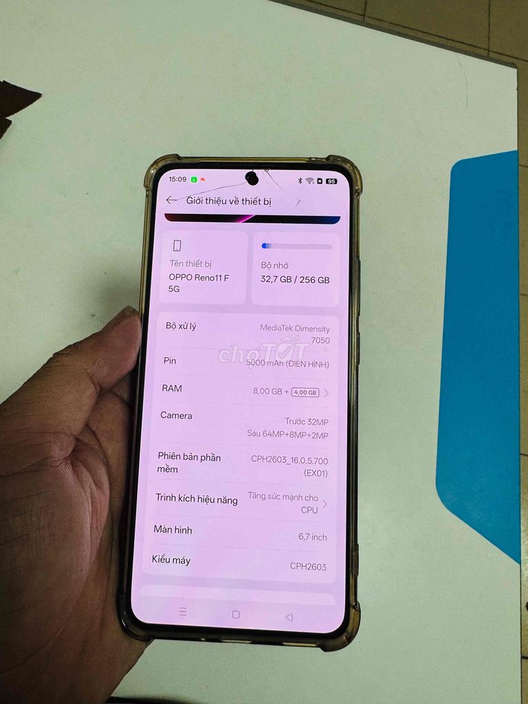 Oppo Reno 11F 5G 8GB/256GB Xanh. Mua bán Điện thoại tại Quận Bình Tân Tp Hồ Chí Minh được đăng bởi vũ phong hình 1