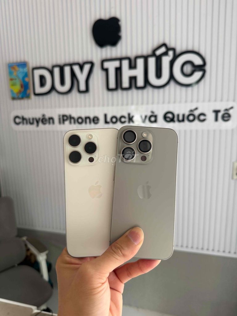 Apple iPhone 15 Pro 128GB Trắng và Titan mỹ Đẹp 99. Mua bán Điện thoại tại Quận Ninh Kiều Cần Thơ được đăng bởi Duy Thức chuyên iphone Lock Cần Thơ hình 1