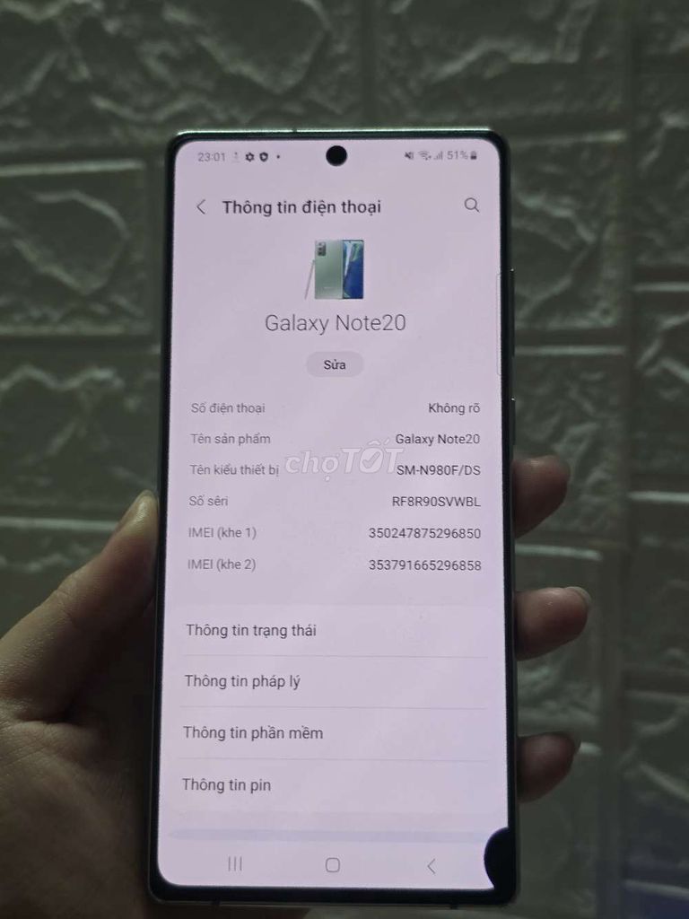 Samsung Galaxy Note 20 256GB Xanh. Mua bán Điện thoại tại Quận 8 Tp Hồ Chí Minh được đăng bởi Ngọc Lê hình 1