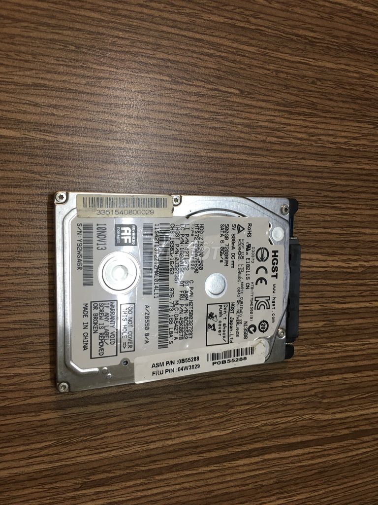 hdd laptop 500gb 7200RPM /32mb cach