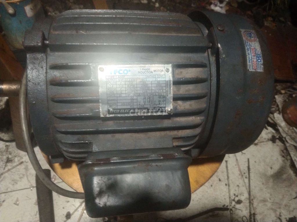 Mô tơ điện TFCO 3HP 1 pha 110/220V. Mua bán Đồ chuyên dụng, Giống nuôi trồng tại Huyện Châu Thành Bến Tre được đăng bởi Nguyễn Hoàng Thái Tâm  hình 1