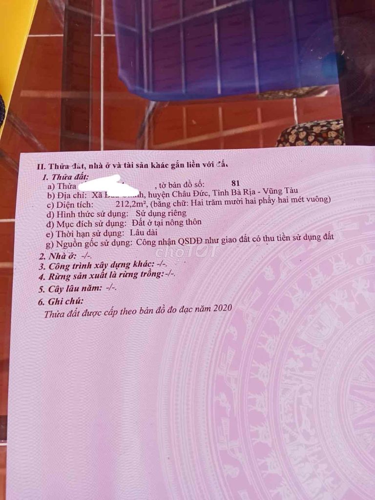 kẹt tiền cần bán gấp nhà cấp 4 cách ql56 50m