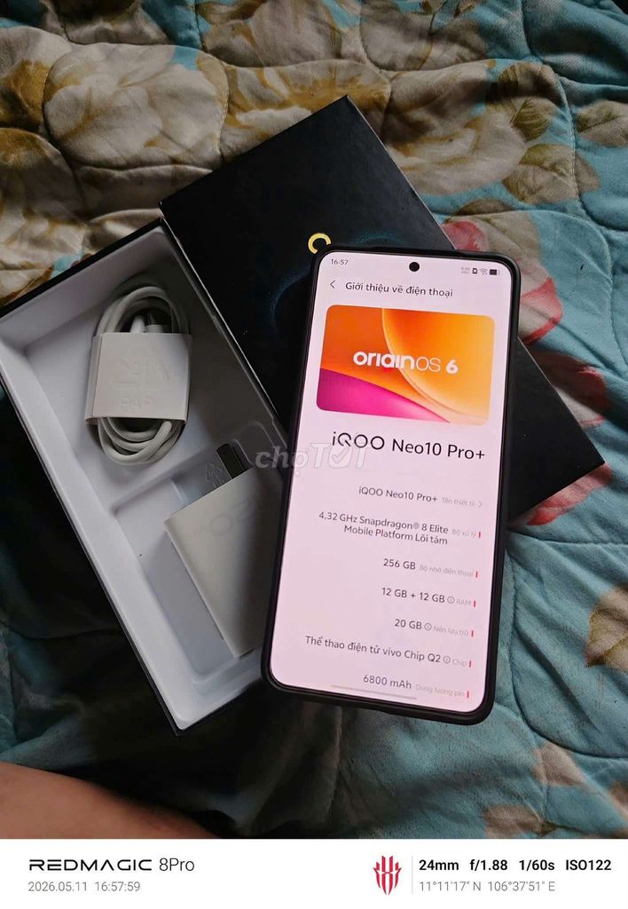 iQOO Neo10 Pro+ Đen 12GB/256GB. Mua bán Điện thoại tại Thị xã Bến Cát Bình Dương được đăng bởi HUY ACIENT hình 1