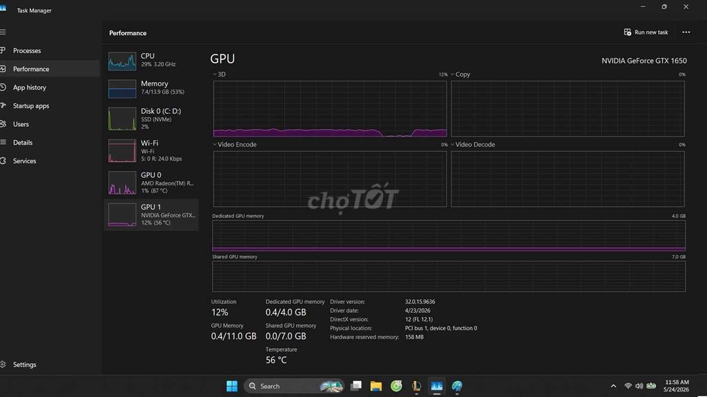 Acer Ryzen 7 3750H/ GTX1650/ 16GB/512GB. Mua bán Laptop tại Quận Cái Răng Cần Thơ được đăng bởi Nguyễn Thanh Diện hình 1
