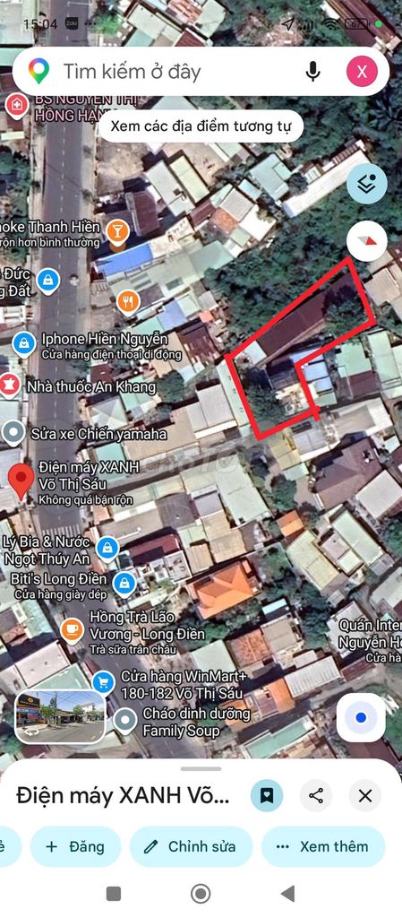 Bán gấp biệt thự và dãy trọ hơn 500m thổ cư tại Võ Thị Sáu Long Điền.