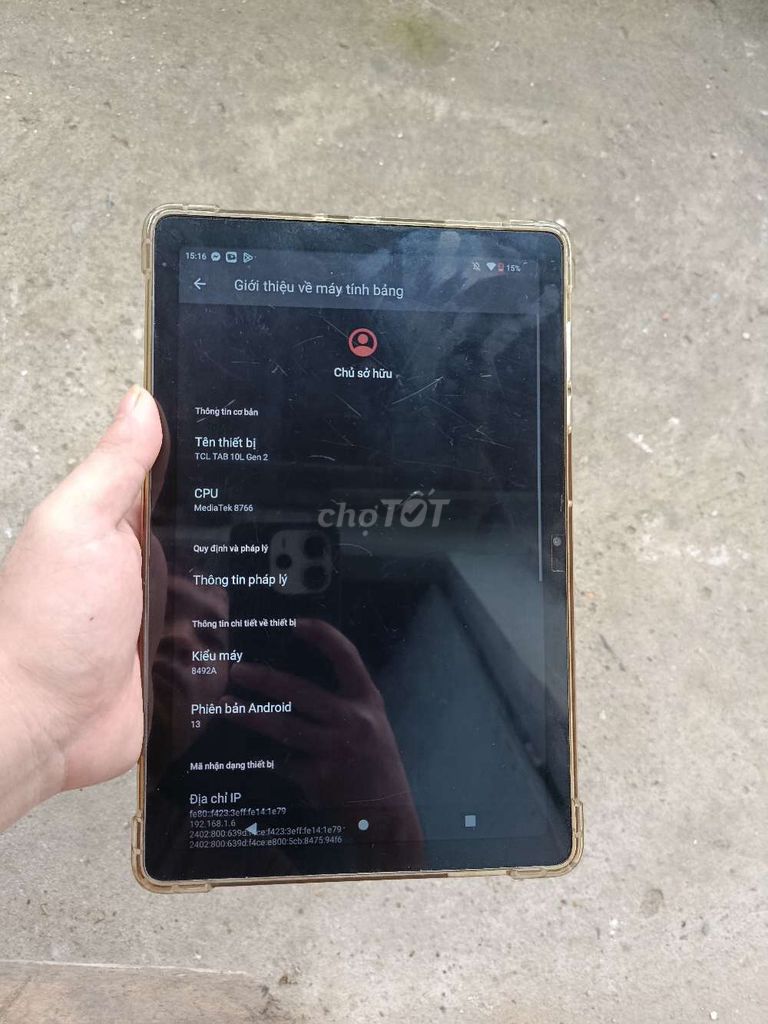 Máy tính bảng TCL 32GB, Ram 3G, còn bảo hành. Mua bán Máy tính bảng tại Huyện Long Thành Đồng Nai được đăng bởi HIẾU hình 1