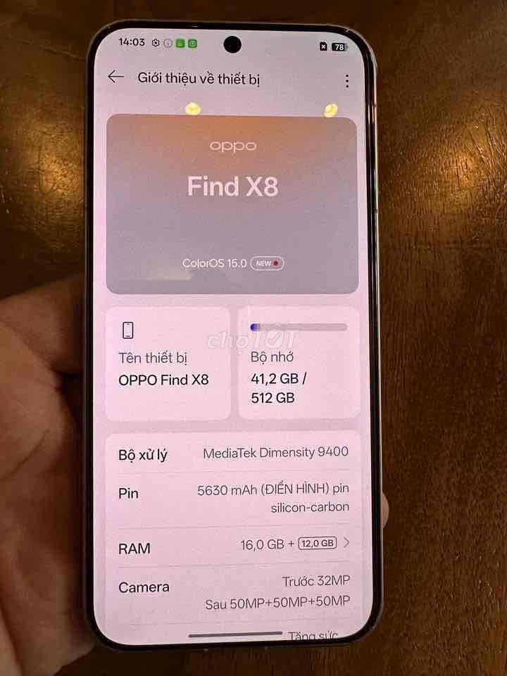OPPO Find X8 512GB Hồng. Mua bán Điện thoại tại Quận Bình Thạnh Tp Hồ Chí Minh được đăng bởi Phạm Tuấn hình 1