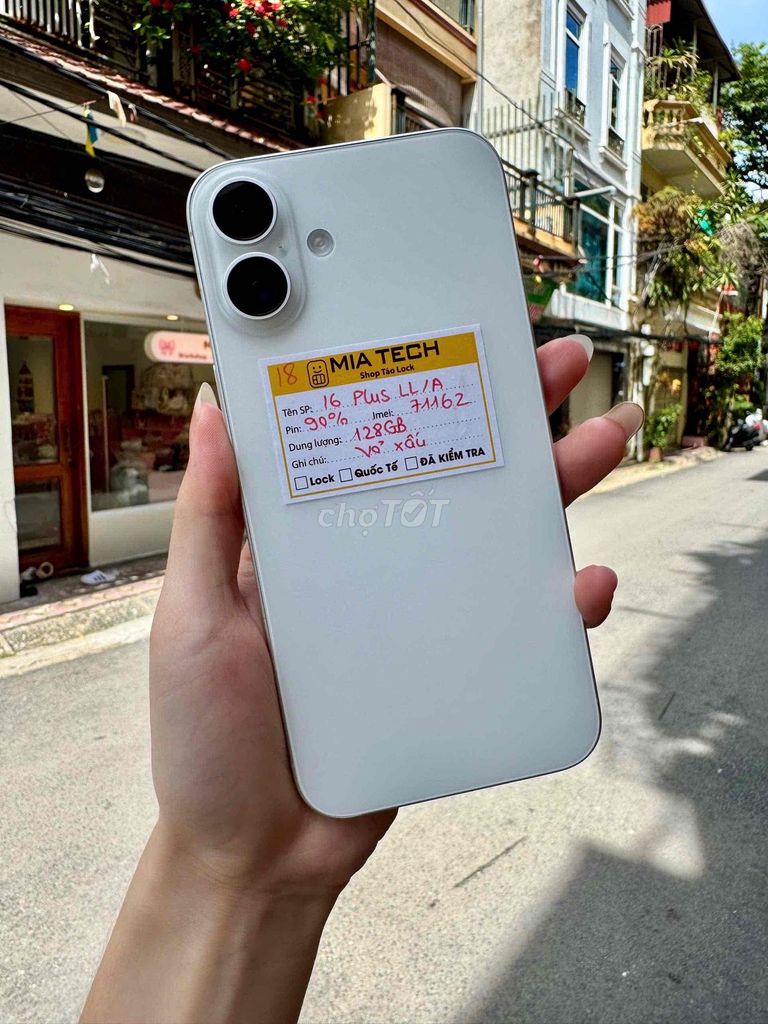 iPhone 16 Plus LL/A 128GB Trắng Xấu. Mua bán Điện thoại tại Quận Ba Đình Hà Nội được đăng bởi Huy Trần hình 1