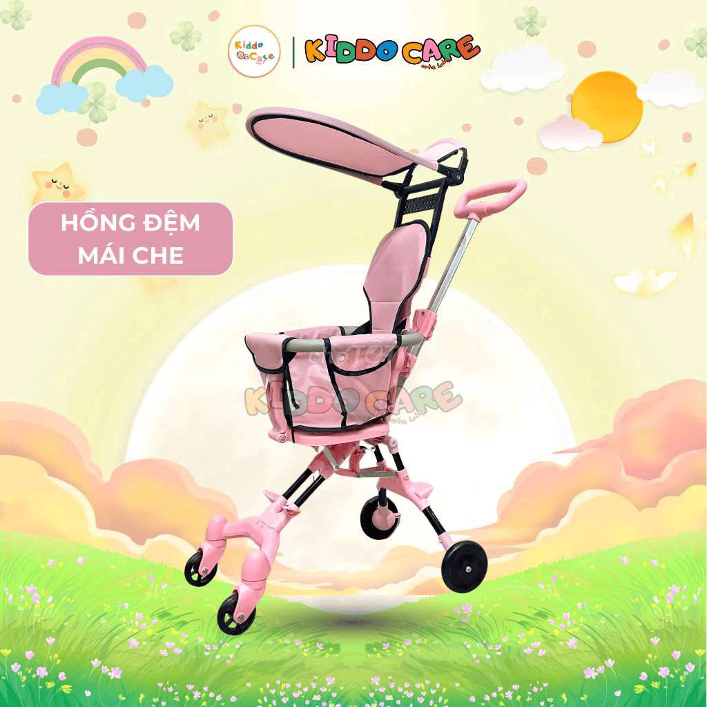 Bán nhanh xe đẩy gấp gọn em bé có mái che và nệm. Mua bán Mẹ và bé tại Quận Thanh Khê Đà Nẵng được đăng bởi Hà Vy hình 1