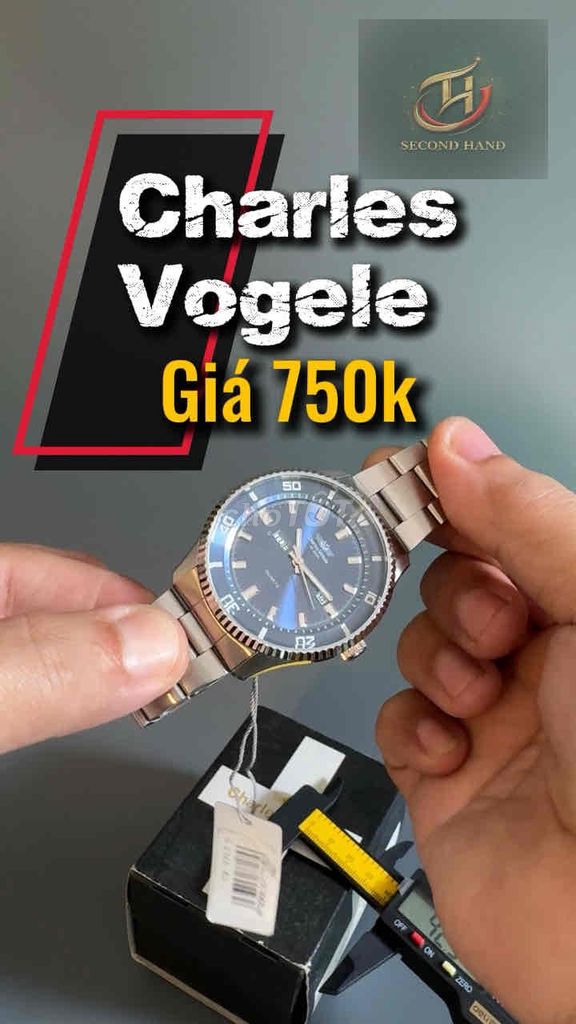 Charles Vogele Unisex Bạc Xanh Đã qua sử dụng. Mua bán Đồng hồ tại Quận Tân Phú Tp Hồ Chí Minh được đăng bởi Trương Anh Thi hình 1