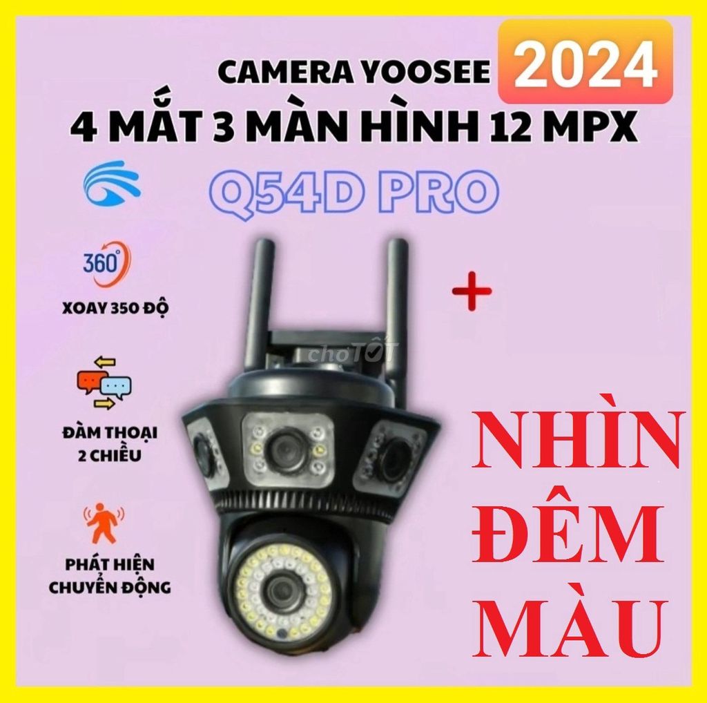 Camera Yoosee Ngoài Trời 4 Mắt Giá Tốt T08/2024