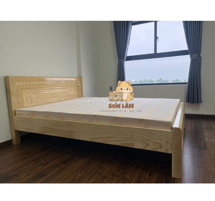 giường ngủ gỗ sồi SG - giường gỗ HCM - giường ngủ