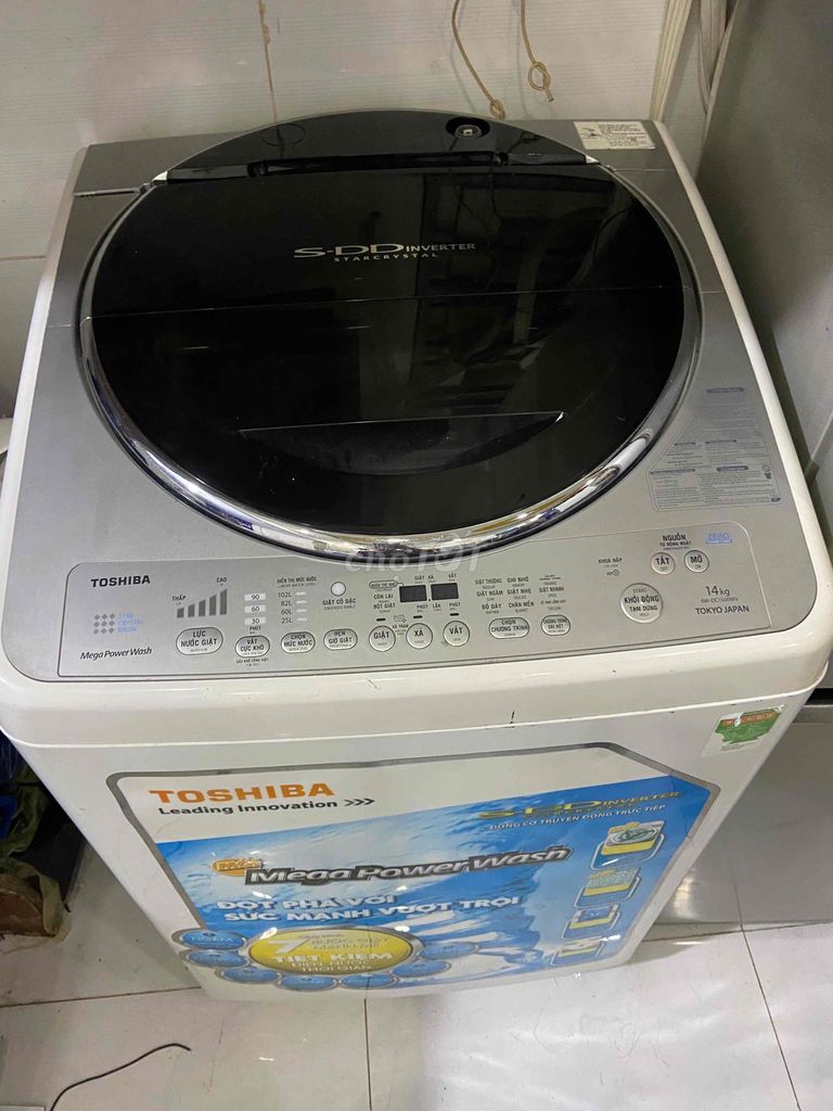 máy giặt toshiba 14kg inveerter zin đẹp