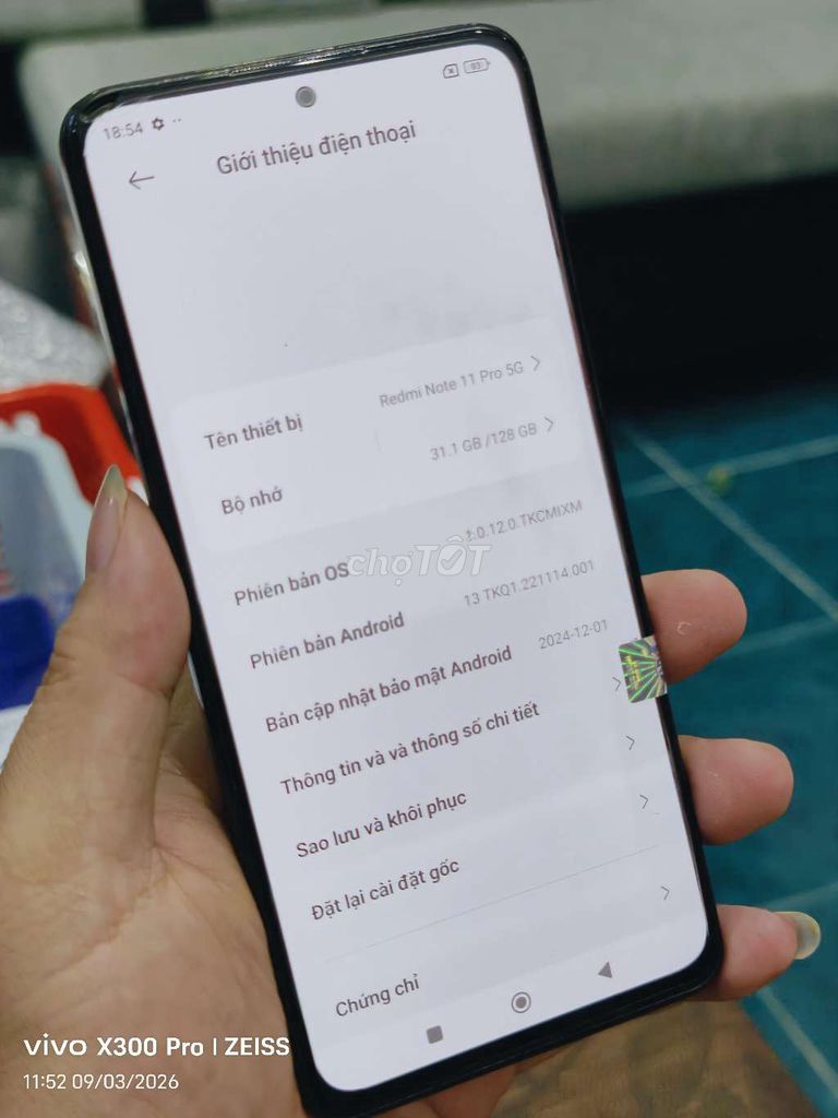 Xiaomi Redmi Note 11 Pro 5G 128GB Xám. Mua bán Điện thoại tại Quận Tân Bình Tp Hồ Chí Minh được đăng bởi Táo Bán Lổ hình 1