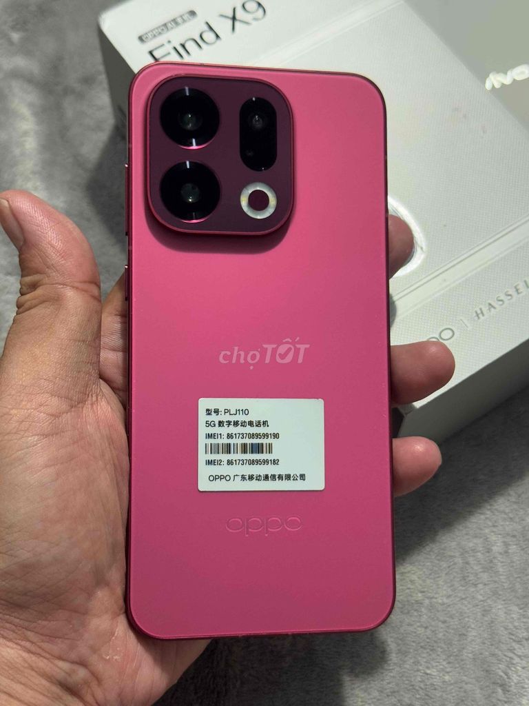 Oppo Find X9 12/256GB Hồng fullbox zin. Mua bán Điện thoại tại Thành phố Vĩnh Long Vĩnh Long được đăng bởi Duy Kha MOBILE hình 1