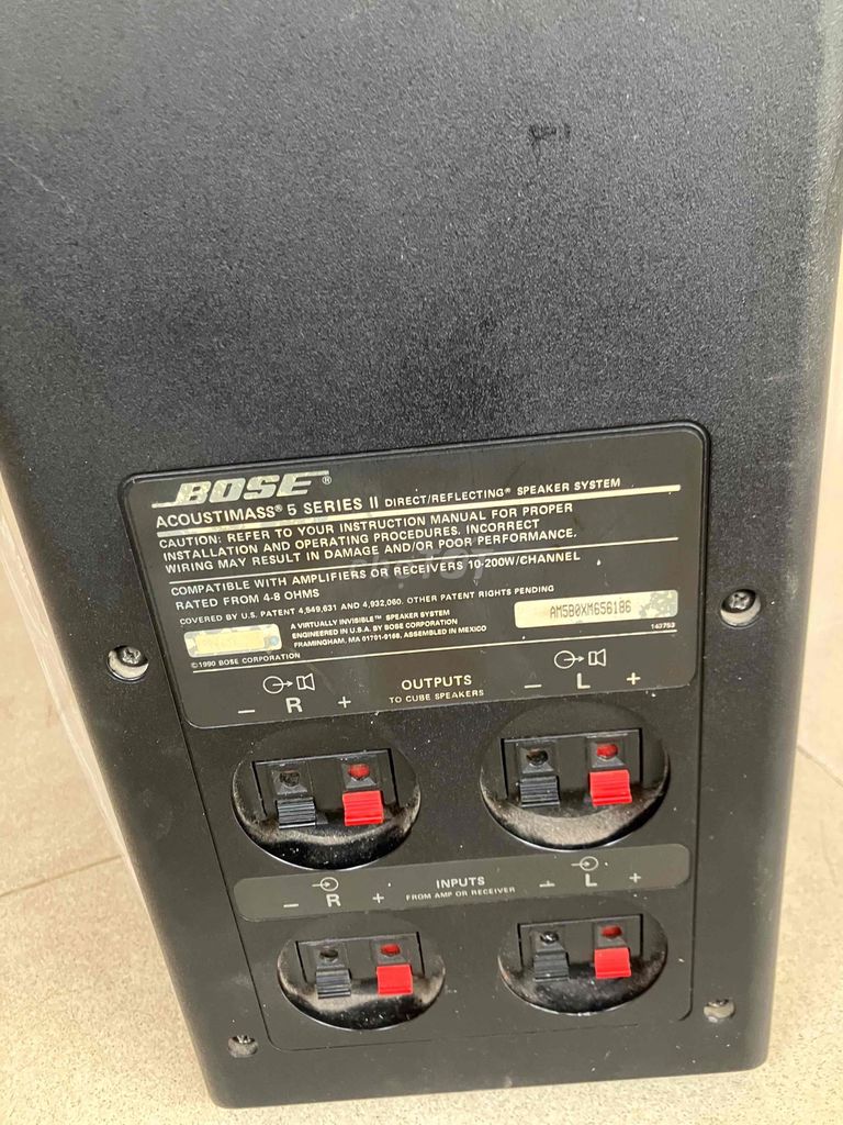 sub hơi bose acoustmass 5 series ii. Mua bán Tivi, Âm thanh tại Thành phố Biên Hòa Đồng Nai được đăng bởi AUDIO hình 1