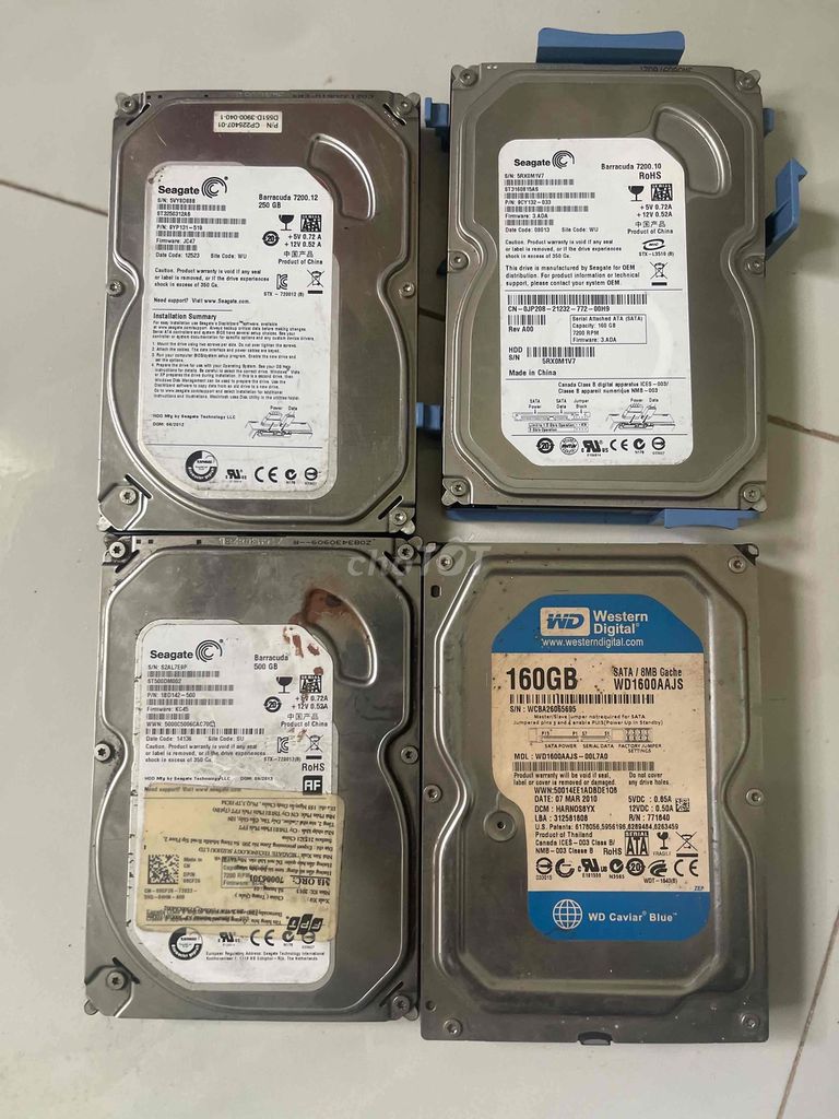 Ổ cứng HDD Seagate Barracuda 7200.12 250GB. Mua bán Linh kiện (RAM, Card...) tại Thành phố Mỹ Tho Tiền Giang được đăng bởi DVH hình 1