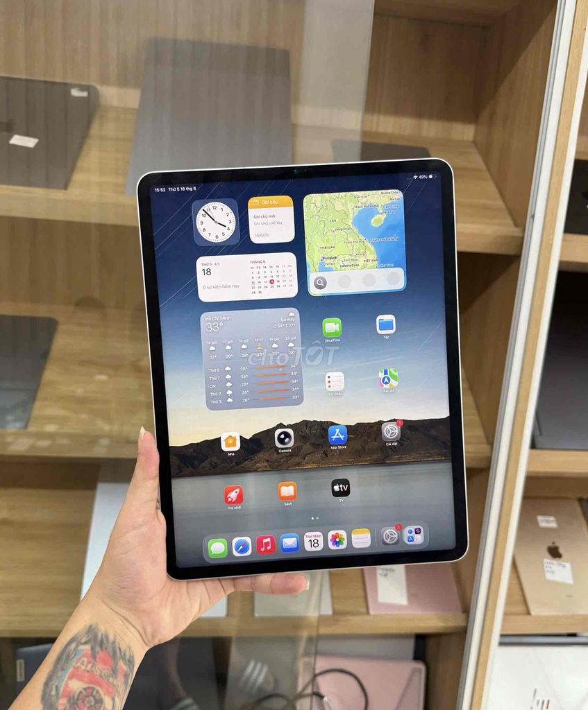 Apple iPad Pro 12.9 M2 256GB Bạc 5G Wifi. Mua bán Máy tính bảng tại Quận Đống Đa Hà Nội được đăng bởi KT Hà Nội Mobile hình 1