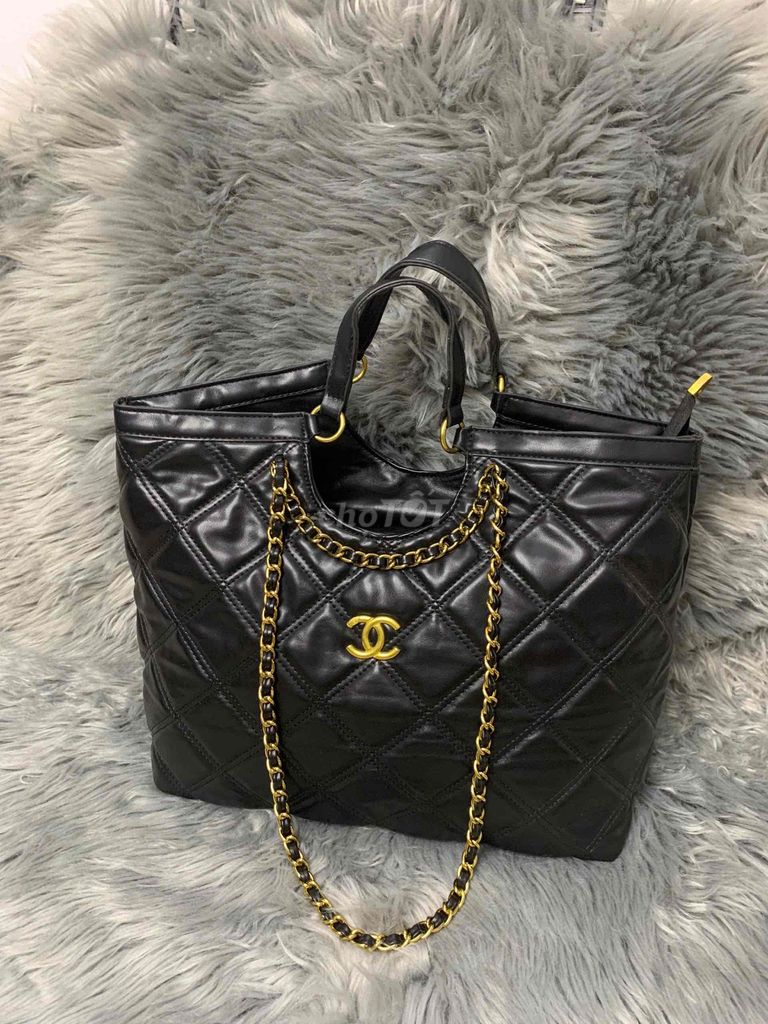 túi si chanel đeo vai sách tay ngang 28x35 xịn sò